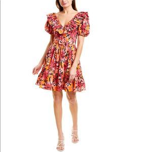 Michael Kors Collection Spring 2019, floral cotton dress, size 10